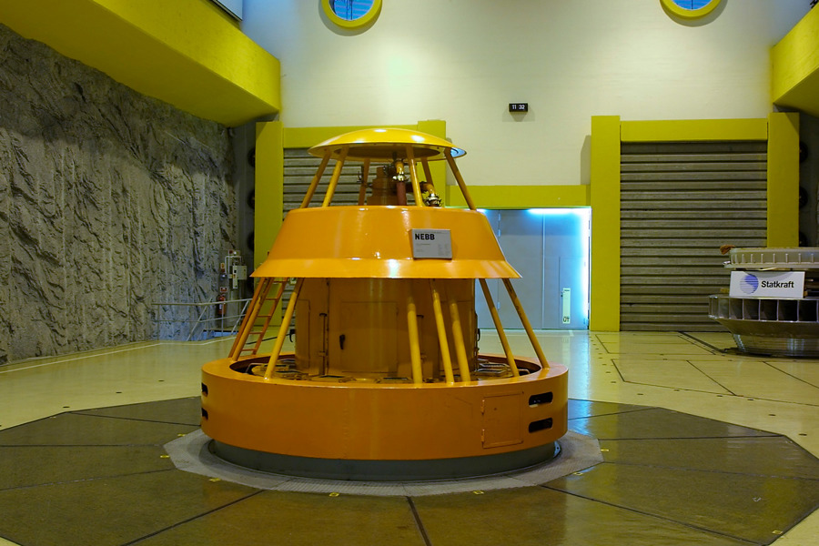 Top of a generating unit at Oksla power plant.