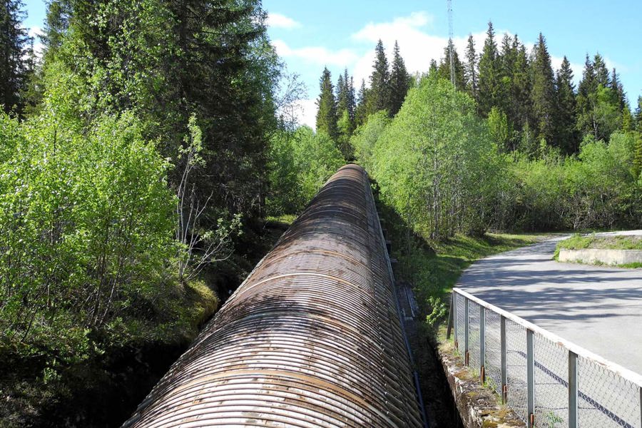 Penstock at Reinforsen power plant