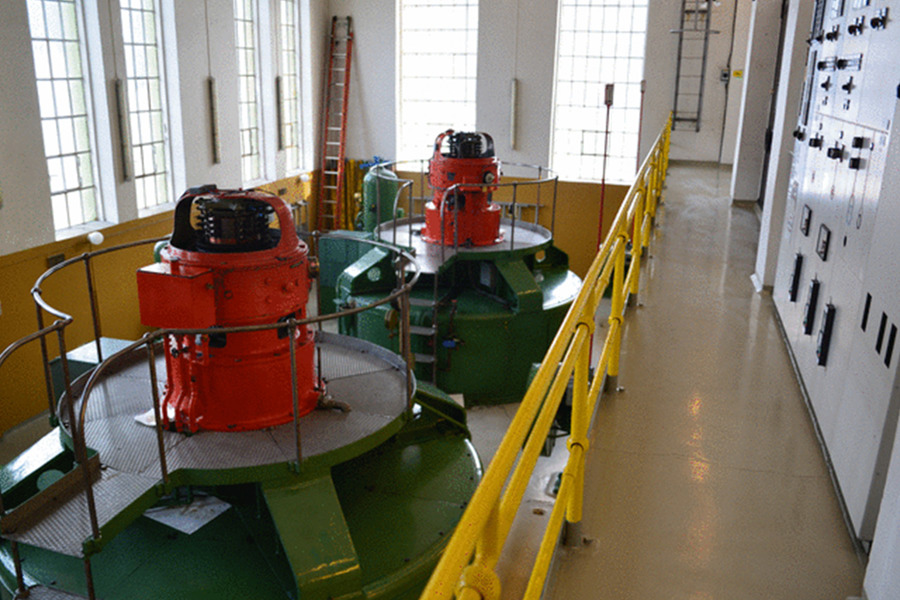 Machine hall at Reinforsen power plant